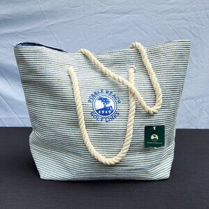 Beach Bag ~ Pebble Beach, Straworld Collection, Large with pocket and snap